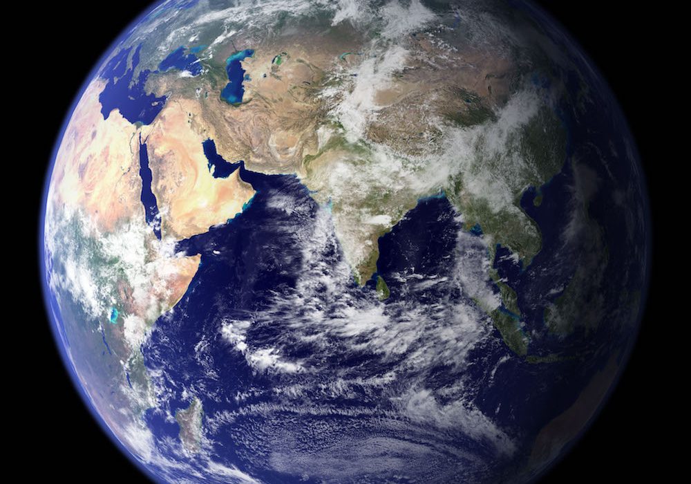 NASA Earth photo--eastern hemisphere